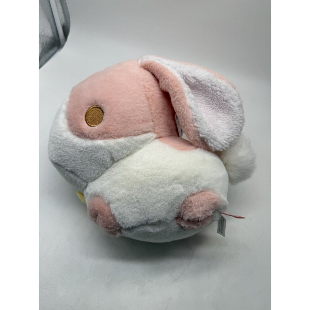 Fluff Nest PuffPals Retired Murphy The Bunny 12" Pink Plush Fluffnest
